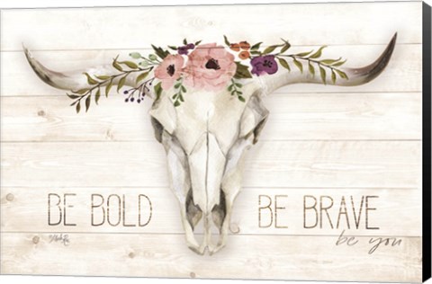 Framed Be Bold - Be Brave Print