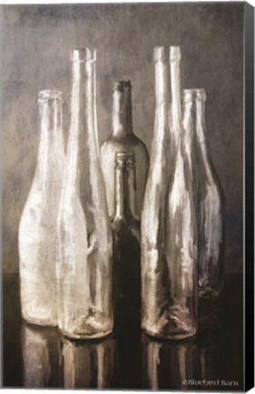 Framed Grey Bottle Collection Print