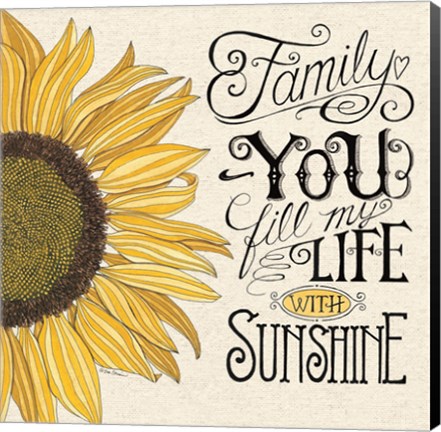 Framed Fill My Life With Sunshine Print