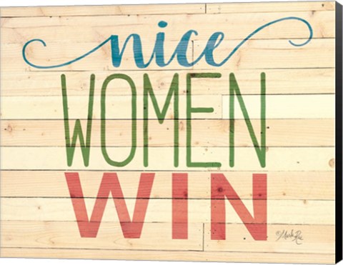 Framed Nice Women Win Print