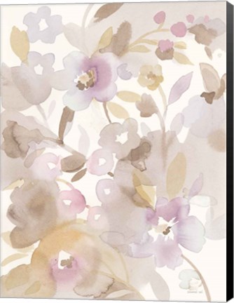 Framed Neutral Garden II Print