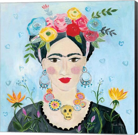 Framed Homage to Frida II Shoulders Print
