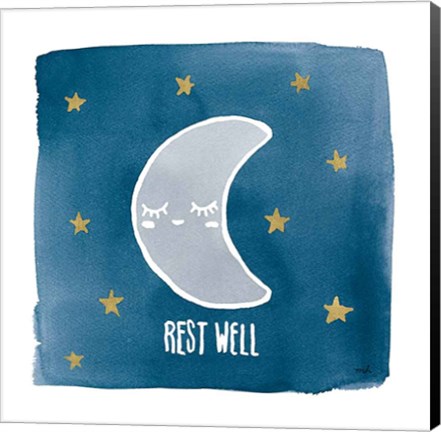 Framed Night Sky Rest Well Print