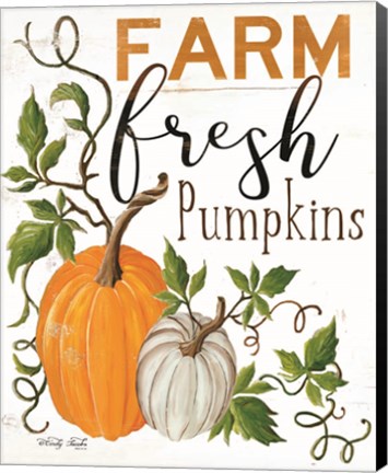Framed Farm Fresh Pumpkins Print