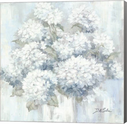 Framed White Hydrangeas Print