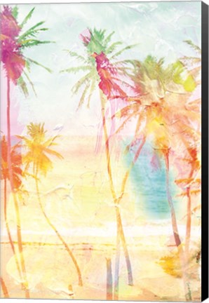 Framed Bright Summer Palms Print