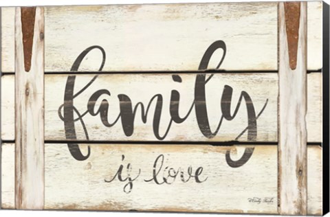 Framed Family is Love Print