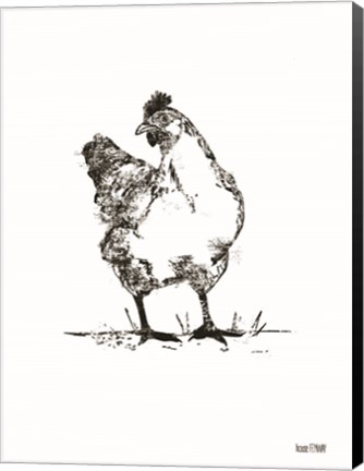 Framed Farmhouse Chicken Print