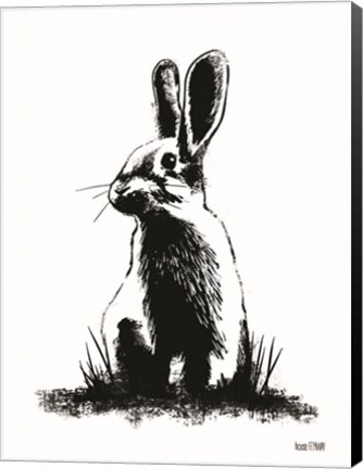 Framed Farmhouse Rabbit Print