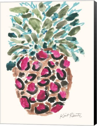 Framed Wild About Pineapple Print