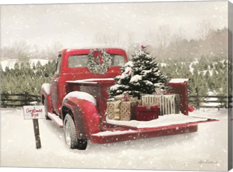 Framed Truck Full of Presents Print