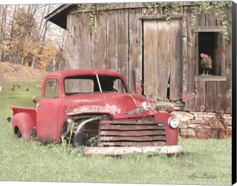 Framed Red and Rusty I Print