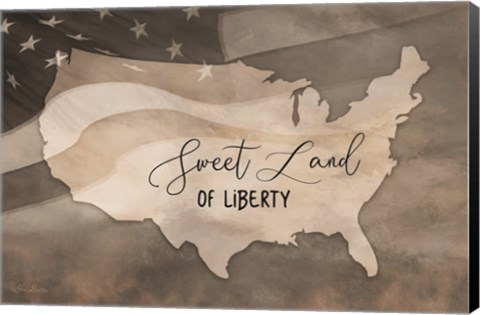 Framed Sweet Land of Liberty Print