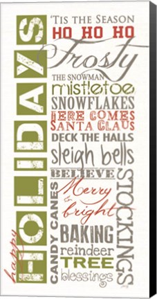 Framed Happy Holidays Print