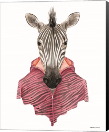 Framed Zebra in a Zipup Print