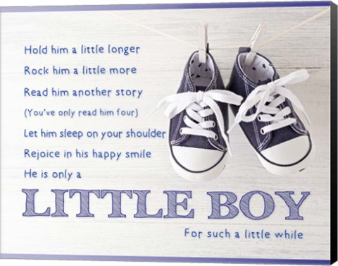 Framed Little Boy Poem Print