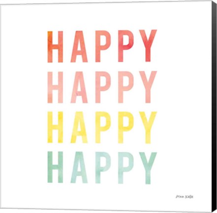 Framed Happy Happy Print