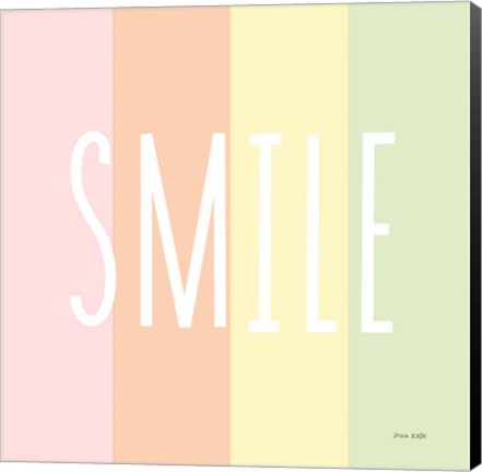 Framed Smile Rainbow Print