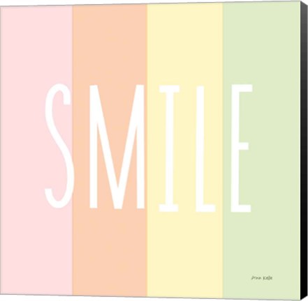 Framed Smile Rainbow Print