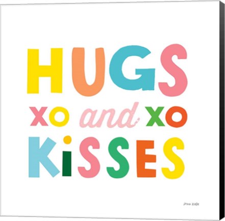 Framed Hugs and Kisses Print