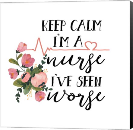 Framed Harriet Floral Nurse Inspiration II Print