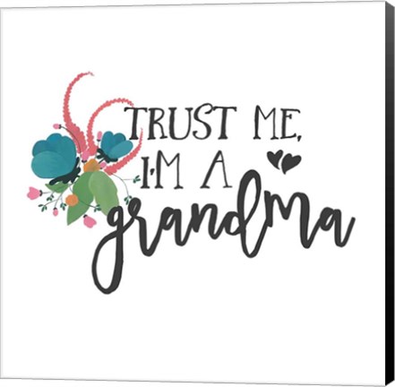 Framed Harriet Floral Grandma Inspiration I Print