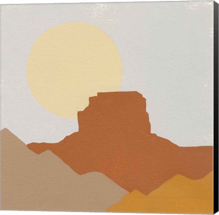 Framed Desert Sun III Print