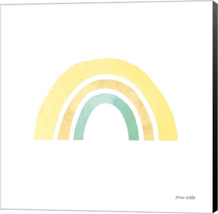 Framed Pastel Rainbow II Print