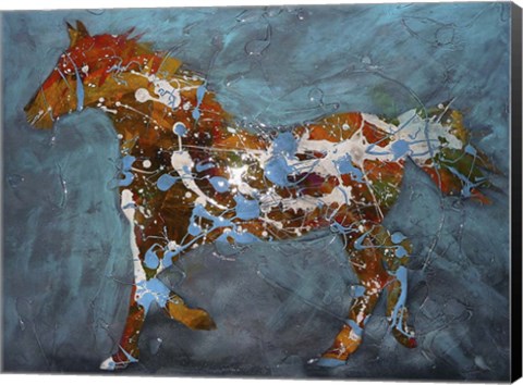 Framed Speckled Pony Print