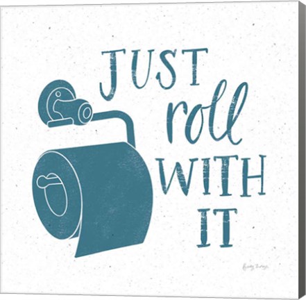 Framed Turkish Tile Bathroom Puns V Print