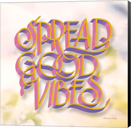 Framed Spread Good Vibes Print