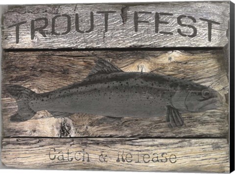 Framed Trout Fest Print