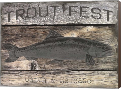 Framed Trout Fest Print