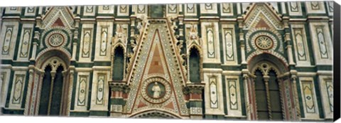 Framed Low Angle View Of Details Of A Cathedral, Duomo Santa Maria Del Fiore, Florence, Italy Print