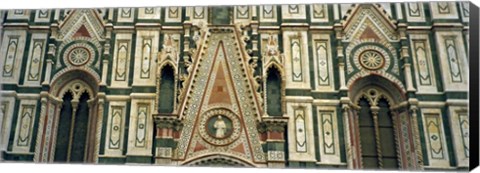 Framed Low Angle View Of Details Of A Cathedral, Duomo Santa Maria Del Fiore, Florence, Italy Print