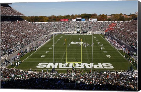 Framed Spartan Stadium, Michigan State University Print