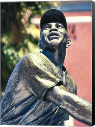 Framed Willie Mays Statue In AT&amp;T Park, San Francisco, California Print