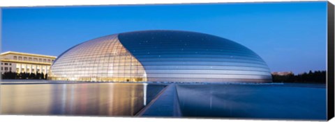 Framed National Centre For The Performing Arts At Twilight, Beijing, China Print