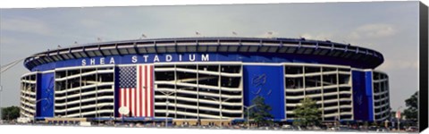 Framed Facade Of Shea Stadium, Queens, New York Print