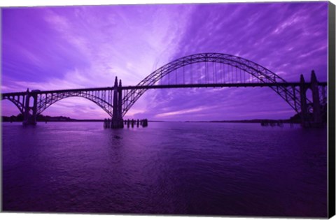 Framed View Of Oregon City Bridge, Oregon Print