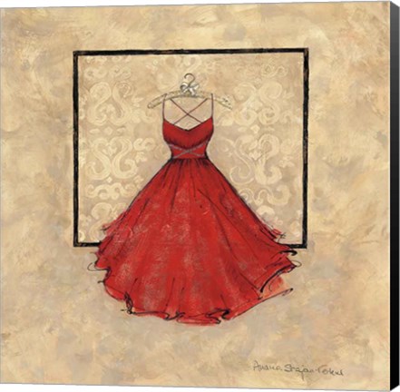 Framed Take Me Dancing II (red) Print