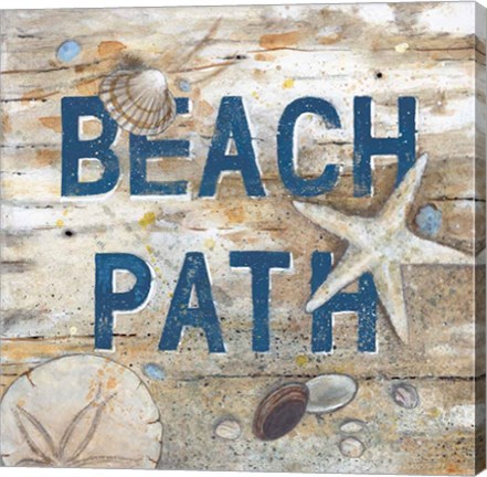 Framed Beach Path Print