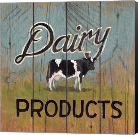 Framed Dairy Products Print