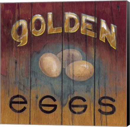 Framed Golden Eggs Print