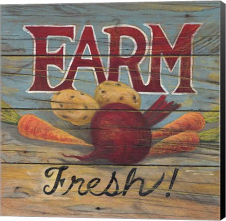 Framed Farm Fresh I Print