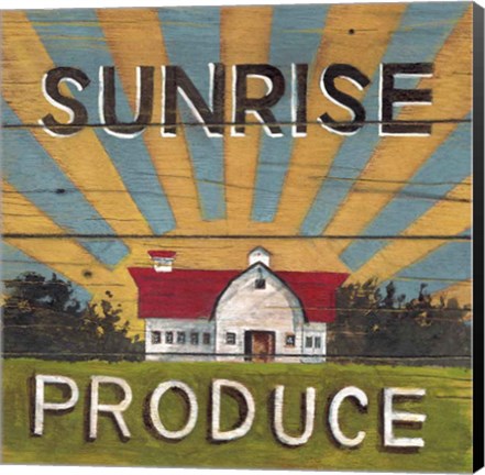 Framed Sunrise Produce Print