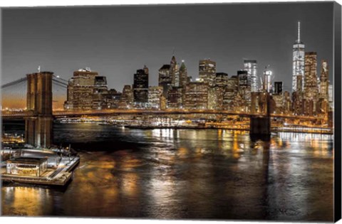 Framed New York Pano Print