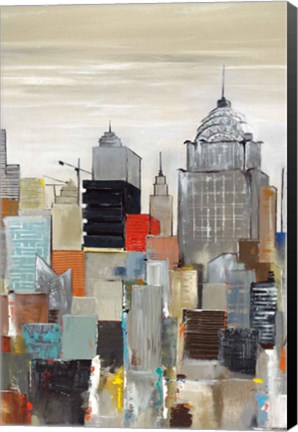 Framed New York Skyline II Print