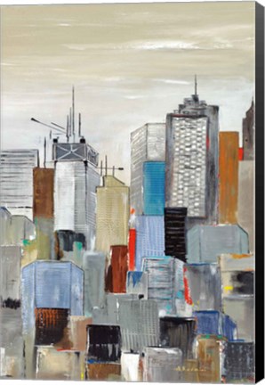 Framed New York Skyline III Print