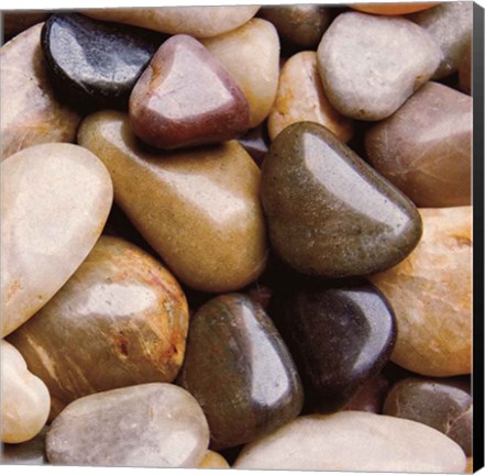 Framed River Rocks Print